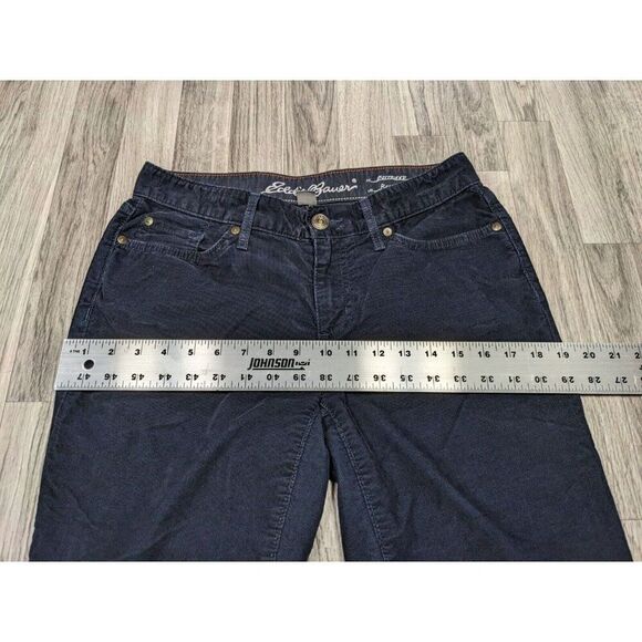 Eddie Bauer Womens Size 2 Boyfriend Fit Relaxed Leg Navy Blue Pants - Picture 9 of 12